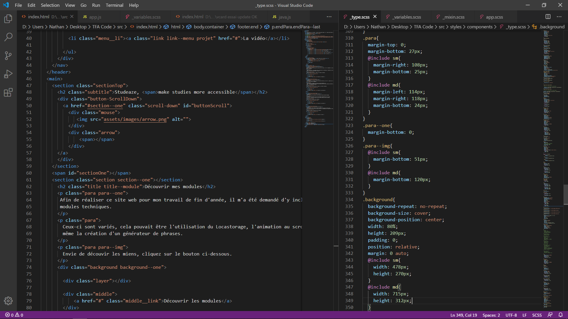 Interface de VS Code