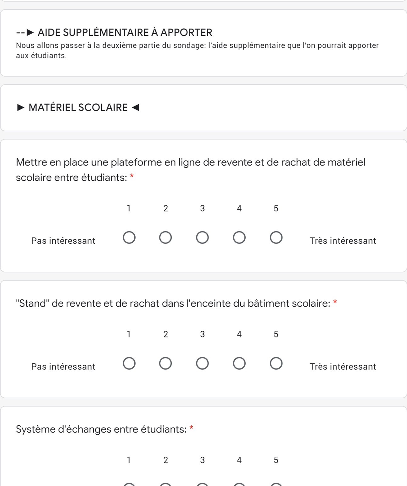 Mon google form en vue de trouver mon user research #3