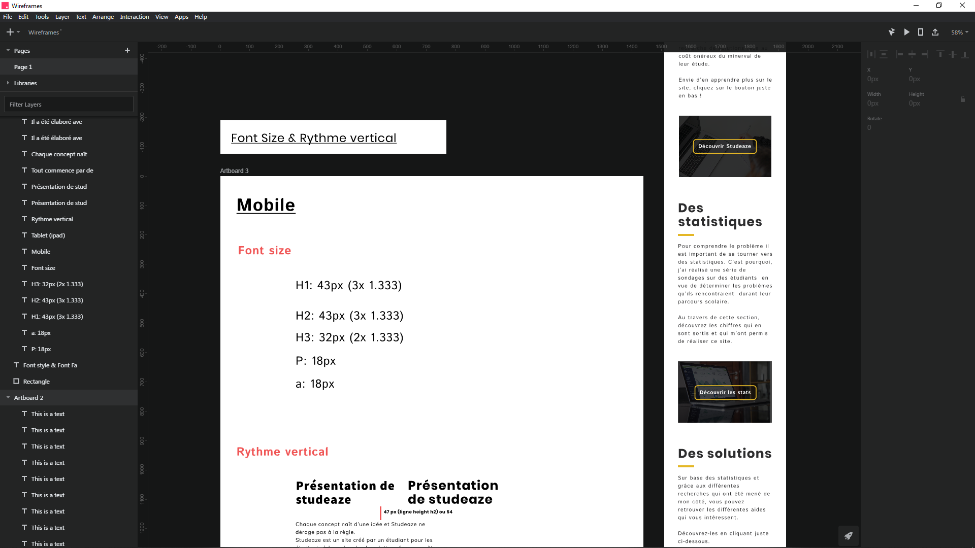 Font-size et rythme vertical de mon site #1